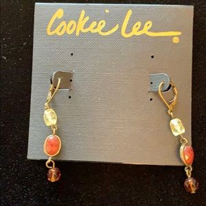 Beautiful 2” Earth Tone dangle Earrings